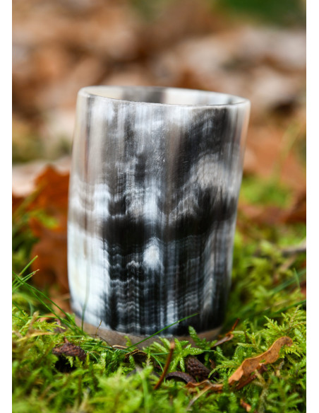 Verre médiéval, verre à shot en corne...