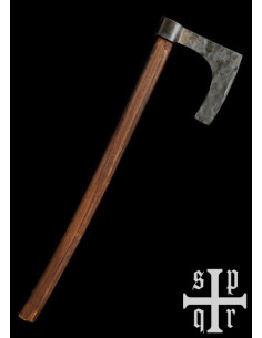 Hache barbue viking, forgée à la main (74 cm.)