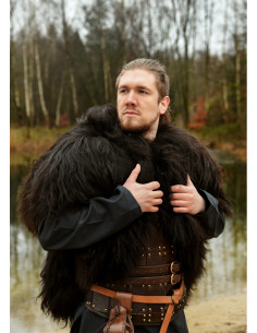 Peau de Berserker noire pour guerriers (130x60 cm.) 2