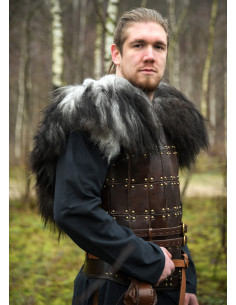Couvre-épaules pour guerriers en peau de mouton nordique 2