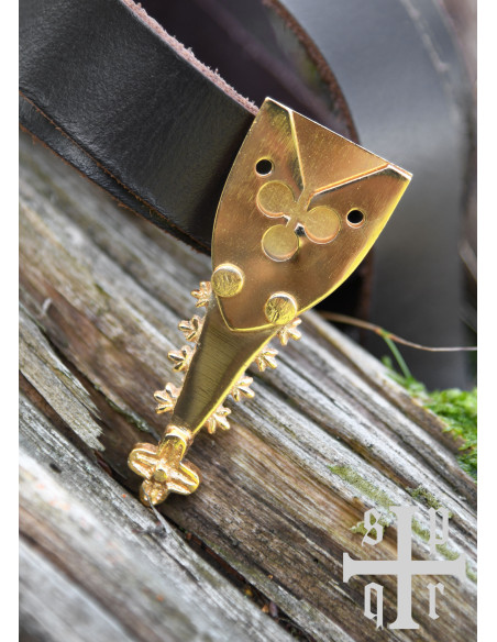 Plaque trèfle en laiton pour ceinture...