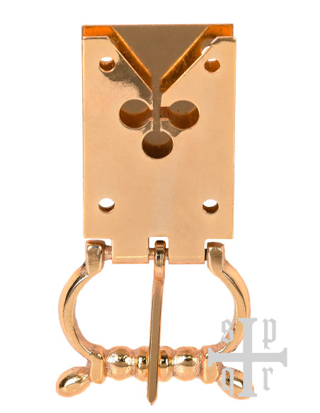 Boucle trèfle en laiton pour ceinture...