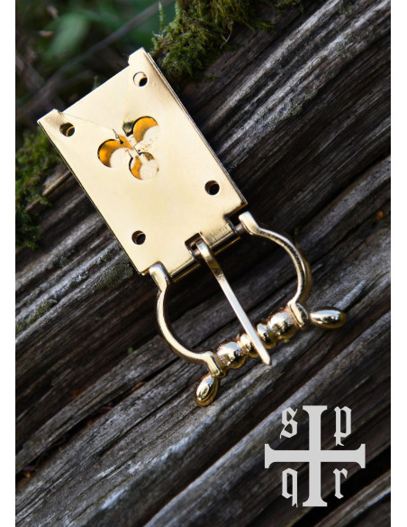 Boucle trèfle en laiton pour ceinture...