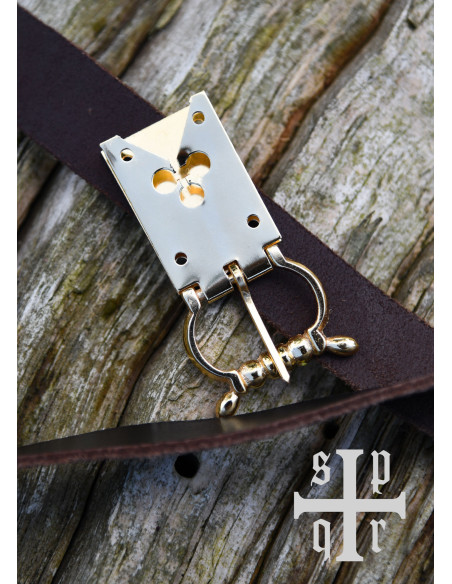 Boucle trèfle en laiton pour ceinture...