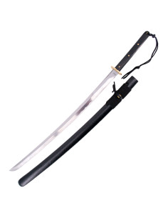 Pratiques de base du katana noir, lame en acier au...