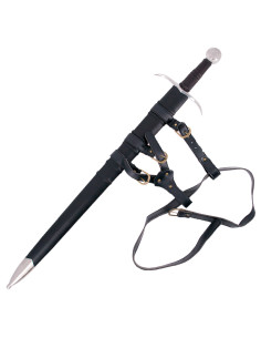 Épée médiévale à une main avec fourreau et ceinture (Cat. C) 2