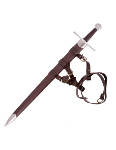 Épée médiévale à une main avec fourreau et ceinture (Cat. C) 2