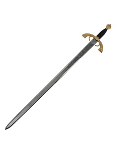Grande épée de capitaine, dorée