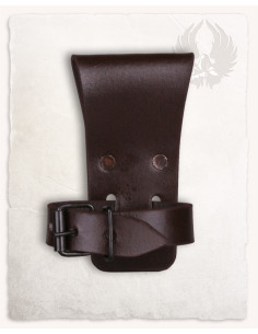 Baldric réglable avec sangle pour cornes vikings, marron 2