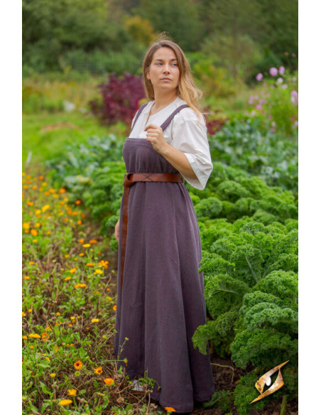 Robe Viking femme Frida gris bordeaux