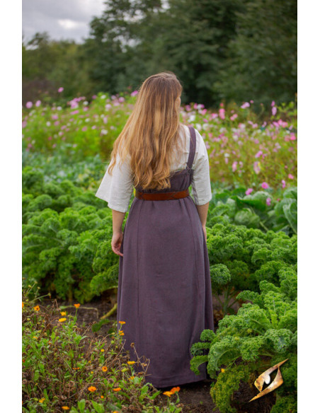Robe Viking femme Frida gris bordeaux
