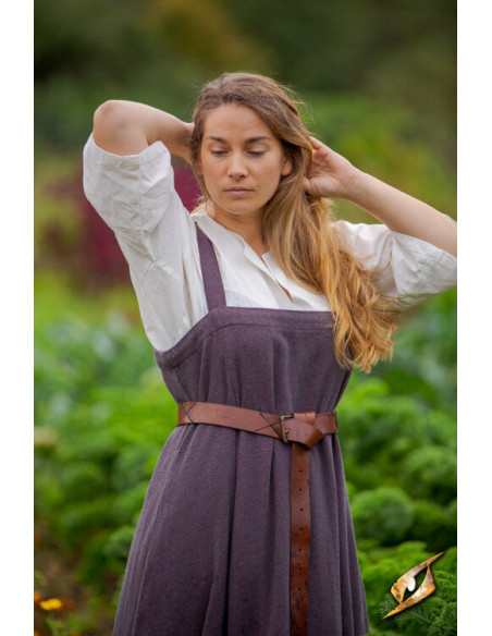Robe Viking femme Frida gris bordeaux