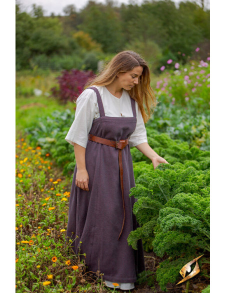 Robe Viking femme Frida gris bordeaux
