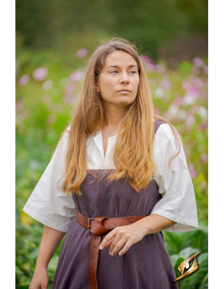 Robe Viking femme Frida gris bordeaux