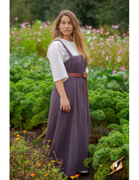 Robe Viking femme Frida gris bordeaux