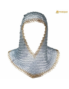 Bourreau de cotte de mailles en acier doux, bord en...