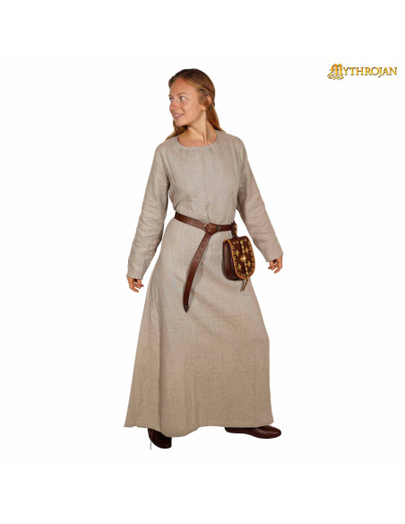 Robe Viking en lin pour femme modèle...