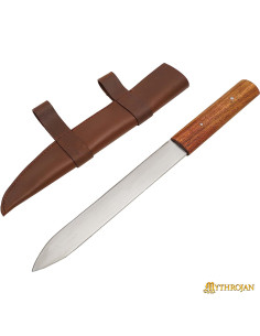 Couteau Seax Nordic Viking avec étui marron (45,7 cm.)