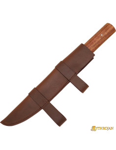 Couteau Seax Nordic Viking avec étui marron (45,7 cm.) 2