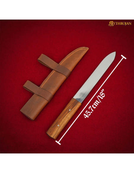 Couteau Seax Nordic Viking avec étui...