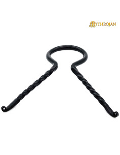 Support en corne tressée en fer forgé viking