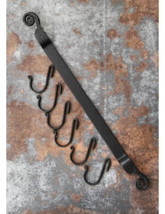 Portemanteau médiéval avec crochets amovibles 2