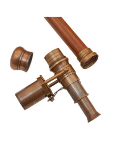 Canne modèle Steampunk avec longue-vue (99,5 cm.) 2