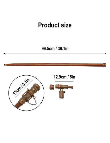 Canne modèle Steampunk avec...