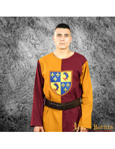 Tabard bouclier héraldique médiéval bicolore,... 2