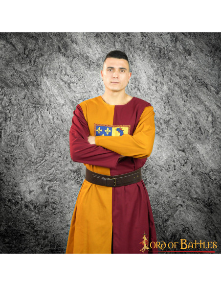 Tabard bouclier héraldique médiéval...