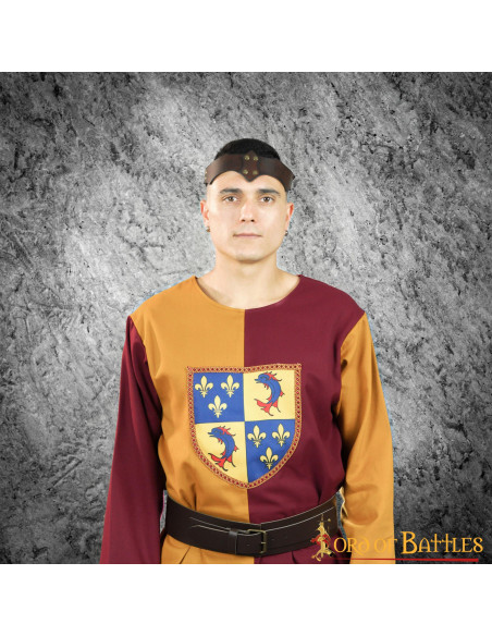 Tabard bouclier héraldique médiéval...