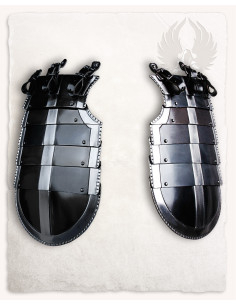 Escarcelles médiévales modèles Kaspar, acier noirci