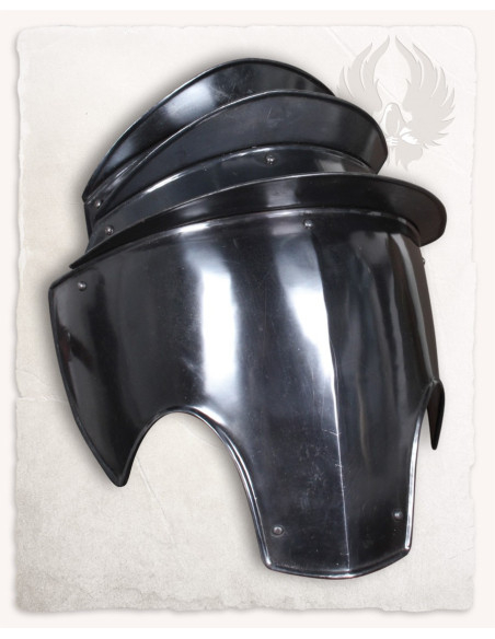 Épaulières médiévales en acier...