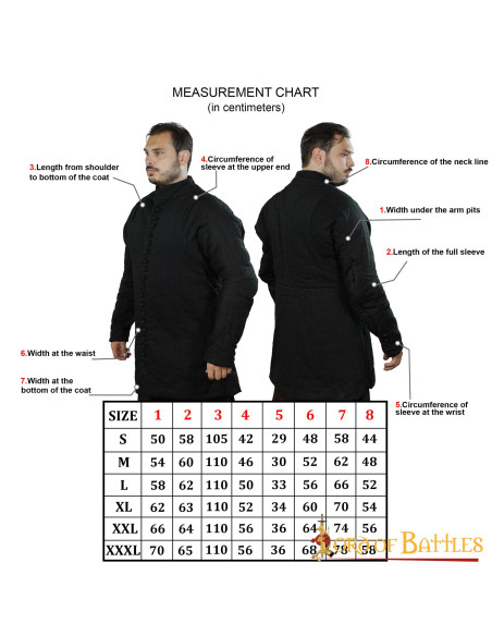 Gambison médiéval rembourré type 6...