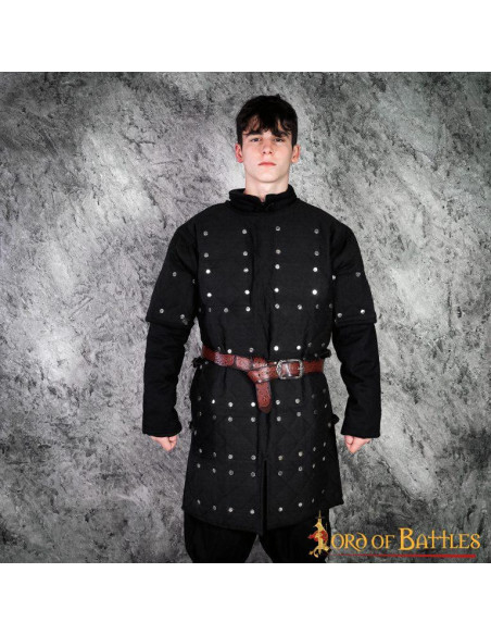 Brigandine noire avec plaques...