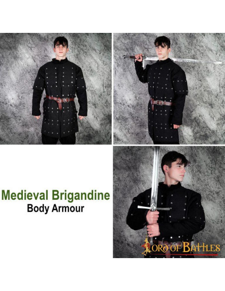 Brigandine noire avec plaques...