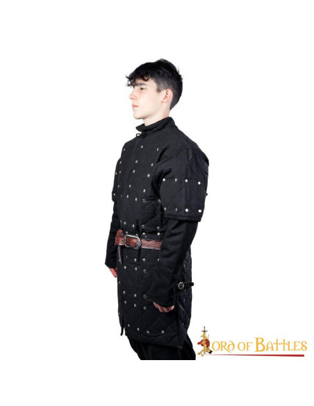 Brigandine noire avec plaques...