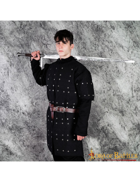 Brigandine noire avec plaques...