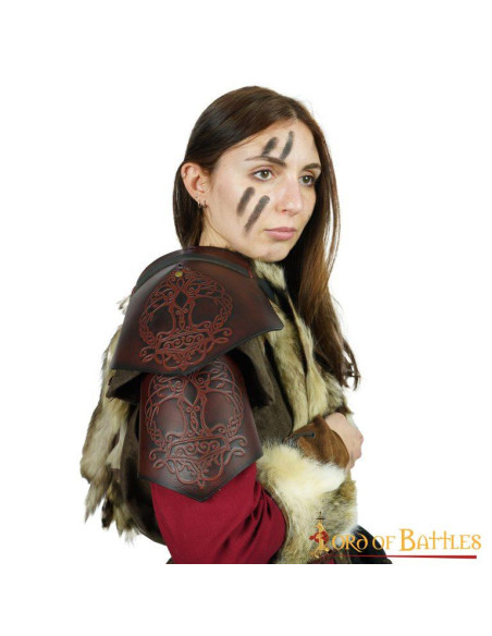 Spallières Viking en cuir modèle...