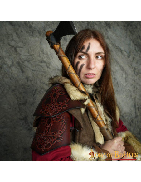 Spallières Viking en cuir modèle...