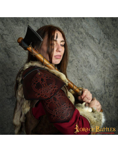 Spallières Viking en cuir modèle...