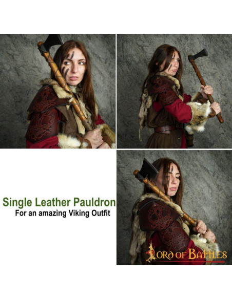 Spallières Viking en cuir modèle...