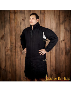 Gambison médiéval rembourré type 3 avec boucles latérales