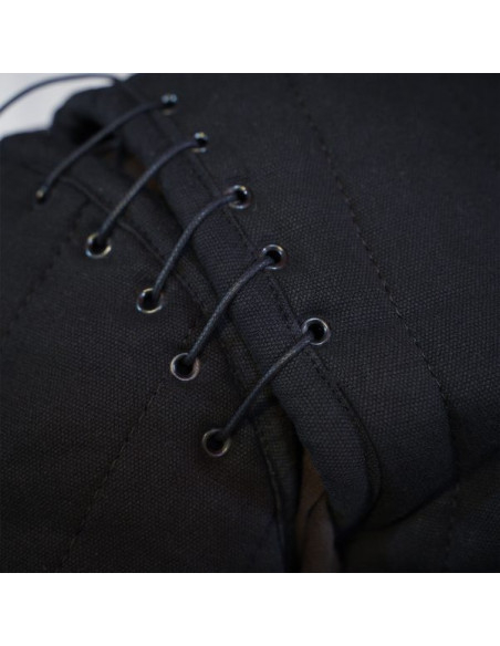 Gambison médiéval rembourré type 1, noir