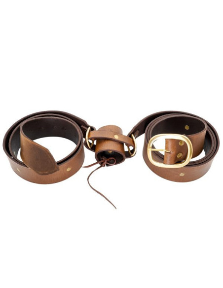 Ceinture en cuir marron de style...