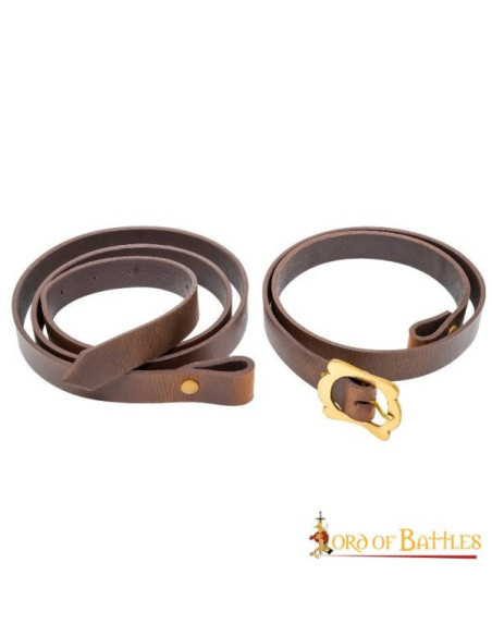 Ceinture en cuir marron pour...