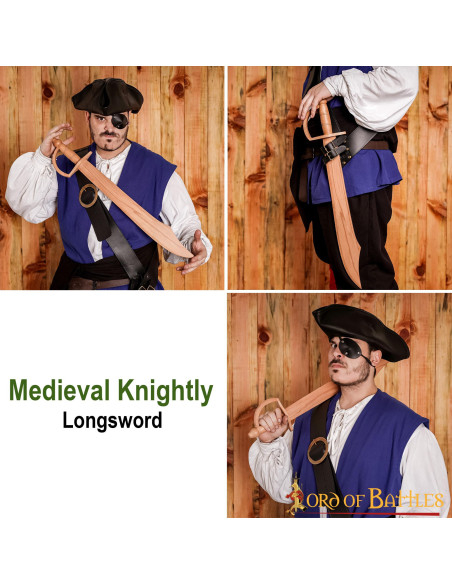 Épée de pirate en bois pour...