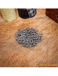 Sac 1 kg. cotte de mailles à anneaux lâches en acier doux