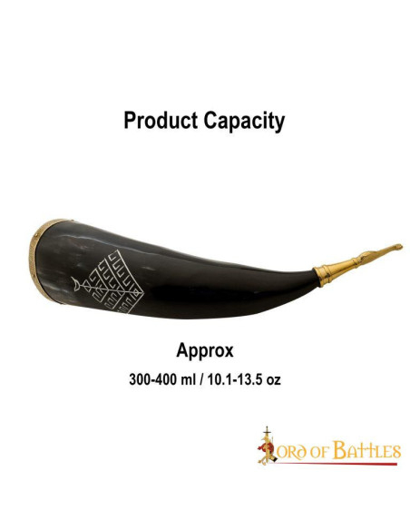 Corne à boire viking modèle Yggdrasil