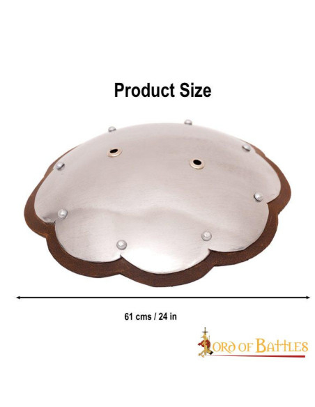 Épaulières rondes légères du XIVe siècle